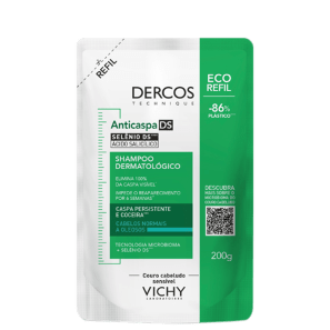 Vichy Dercos DS Cabelos Equilibrados a Oleosos - Shampoo Anticaspa Refil 200g