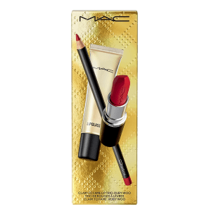 Kit M·A·C M·A·Cximal Ruby Woo Lipglass - 3 Produtos