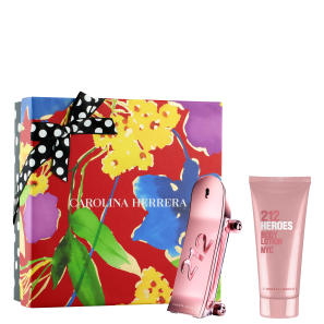 Conjunto Carolina Herrera 212 Heroes For Her Eau de Parfum - Perfume Feminino 80ml + Body Lotion 100ml