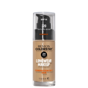 Revlon ColorStay 24 Horas Pele Mista à Oleosa FPS15 220 Natural Beige - Base Líquida 30ml