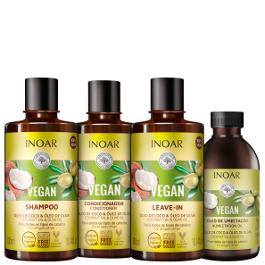Kit Inoar Vegan Umectação Completa (4 Produtos)