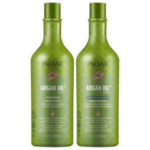 Kit Inoar Argan Oil System Argan Oil Salon Duo (2 Produtos)