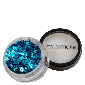 Glitter Colormake Shine Formatos Borboleta Azul Turquesa