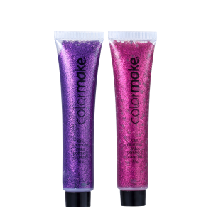 Kit Colormake Gel Glitter Rosa e Roxo (2 Produtos)