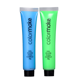 Kit Colormake Gel Fluorescente Azul e Verde (2 Unidades)