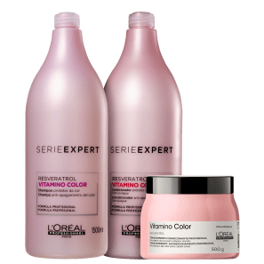 Kit L’Oréal Professionnel Serie Expert Vitamino Color Resveratrol Trio Salão