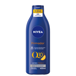 NIVEA Firmador Q10 + Vitamina C Pele Seca - Loção Hidratante Corporal 400ml