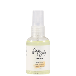 Océane Bath & Body Amber Wood Deo Colônia - Body Spray Unissex 50ml