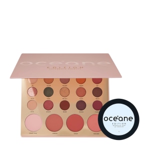 Kit Océane 4you Trio de Sombras Cooper Shine Lápis Dourado e Blush Líquido Laranja
