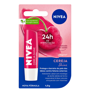 NIVEA Shine Cereja - Hidratante Labial 4,8g