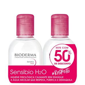 Kit Bioderma Sensibio H2O Duo  - Água Micelar 2x100ml