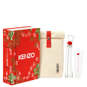 Conjunto Flower by Kenzo Feminino - Eau de Parfum 50ml + Loção Corporal 75ml + Bolsa