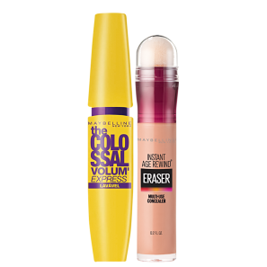 Kit Maybelline Pele e Cílios Perfeitos - Máscara de Cílios 9,2ml + Corretivo Líquido