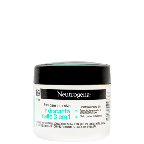 Neutrogena Face Care Intensive Matte 3 em 1 - Hidratante Facial