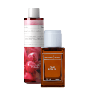 Conjunto Pimenta Rosa Korres Feminino - Eau de Toilette 50ml + Óleo de Banho 200ml
