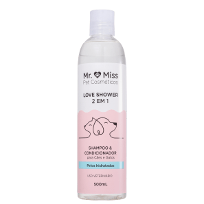 Mr. & Miss Pet Cosméticos Mr. Miss Love Shower 2X1 - Shampoo 500ml