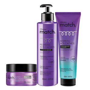 Combo Match Rotina Liberada Cabelos Cacheados