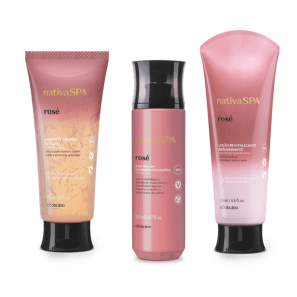 Combo Nativa Spa Rosé: Shampoo, 300 ml + Condicionador, 300 ml + Máscara, 200 g