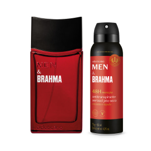 Combo Men E Brahma: Desodorante Colônia 100ml + Antitranspirante Aerosol 125ml