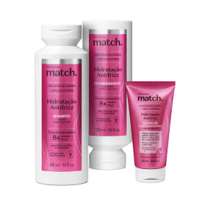 Combo Match Hidratação Antifrizz: Shampoo 300ml + Condicionador 280ml