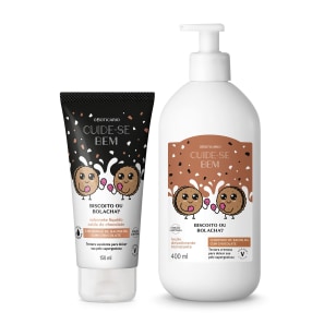 Combo Cuide-se Bem Biscoito ou Bolacha: Loção Hidratante Corporal 400ml + Sabonete Líquido 150ml