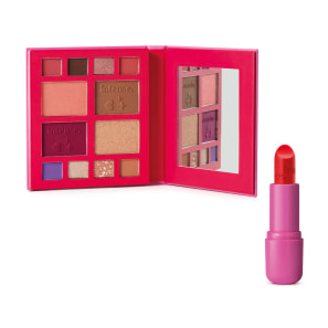 Kit Intense o Boticário Arraso Palette Multifuncional + Batom Vermelho Pôr do Sol (2 Produtos)