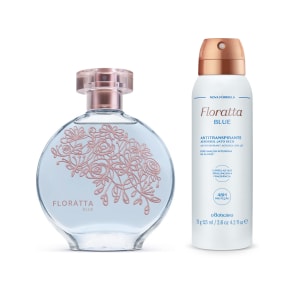 Kit Presente Floratta: Rose Desodorante Colônia 75ml + Loção Hidratante 200ml + Red Desodorante Colônia 30ml