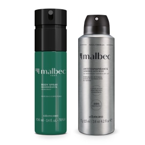 Combo Presente Body Spray  Malbec Vert 100ml + Desodorante Antitranspirante Malbec Magnetic 75g/125ml