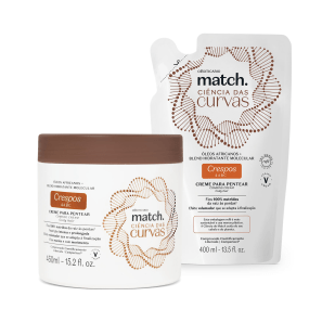 Combo Match Ciência das Curvas Crespos: Creme Para Pentear 450ml + Refil 400ml