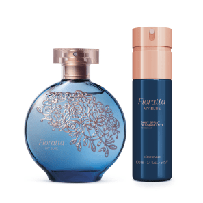 Combo Presente Floratta My Blue: Desodorante Colônia 75ml + Body Spray Desodorante 100ml