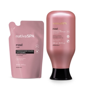 Combo Nativa Spa Rosé: Condicionador 300ml + Refil 250ml