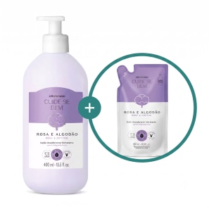 Combo Presente Cuide-se Bem Rosa e Algodão: Sabonete 2x80g + Caixa Presenteável