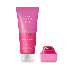 Combo Cereja Livre: Loção Corporal O Boticário 200ml + Hidratante Labial Vinho Quem Disse, Berenice? 6,2g