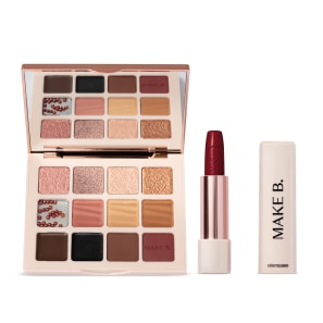 Combo Make B. Urban Ballet: Paleta de Sombras 14,4g + Batom Vermelho 3,6g