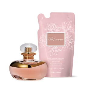 Combo Lily Gardénia: Eau De Parfum 75ml +  Refil Creme Acetinado Corporal 250g