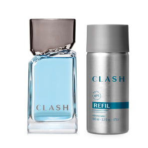 Combo Clash: Desodorante Colônia 100ml + Refil 100ml