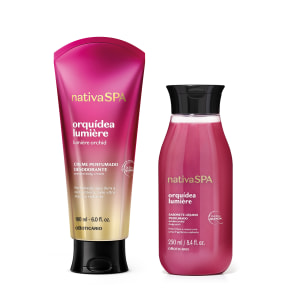 Combo Nativa SPA Orquídea Lumière: Creme Perfumado Desodorante 180ml + Sabonete Líquido Corporal 250ml