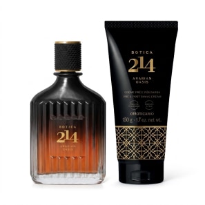 Imagem do produto: Combo Botica 214 Arabian Oasis Masculino: Eau De Parfum 90ml + Creme Pós-Barba 150g