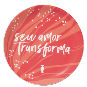 o Boticário Seu Amor Transforma - Prato de Cerâmica