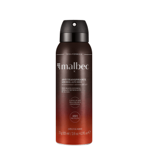 Desodorante Antitranspirante Aerossol Malbec X 75g/125ml