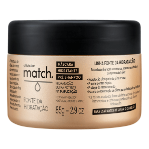 Máscara Capilar Match Fonte da Hidratação, 85g