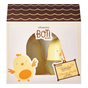 Kit Presente Boti Baby Sol: 01 Colônia 100ml + 01 Sabonete Líquido Corpo e Cabelo 200ml