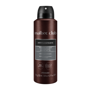 Desodorante Antitranspirante Aerossol Malbec Club Intenso 75g