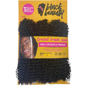 Peruca Wig de Fibra Organica Maya 33cm Black Beauty