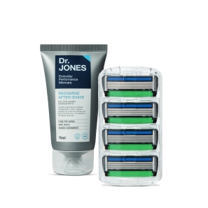Combo Recargas The Razor 6 + Gel Pós-Barba Recharge After-Shave 75ml