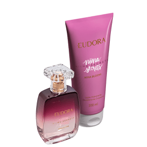 Conjunto Niina Secrets Bloom Eudora Feminino - Desodorante Colônia 100ml + Loção Hidratante Desodorante 200ml
