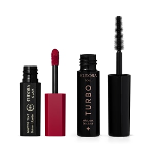 Combo Mini: Máscara de Cílios Soul 5g + Batom Glam Matte 1g