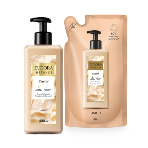 Kit Eudora Instance Karité Creme Hidratante Desodorante Corporal + Refil (2 Produtos)