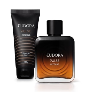 Conjunto Pulse Intense Eudora - Desodorante Colônia 100ml + Shower Gel 100g