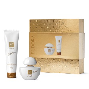 Kit Presente Golden: Eau De Parfum 35ml + Creme Hidratante Desodorante Corporal 100g
